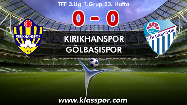 Kırıkhanspor 0 - Gölbaşıspor 0