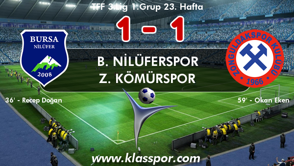 B. Nilüferspor 1 - Z. Kömürspor 1