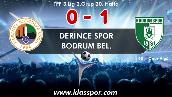 Derince Spor 0 - Bodrum Bel. 1