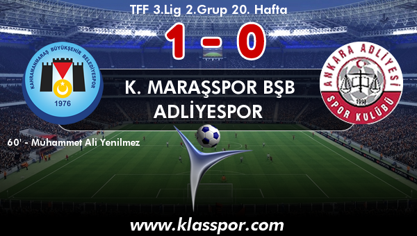 K. Maraşspor BŞB 1 - Adliyespor 0