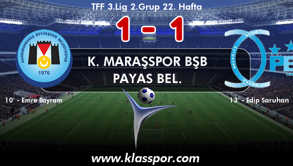 K. Maraşspor BŞB 1 - Payas Bel. 1