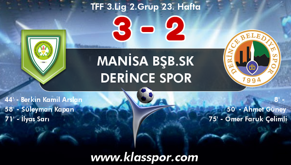 Manisa BŞB.SK 3 - Derince Spor 2