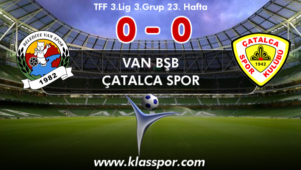 Van BŞB 0 - Çatalca Spor 0