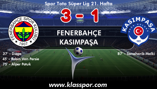 Fenerbahçe 3 - Kasımpaşa 1