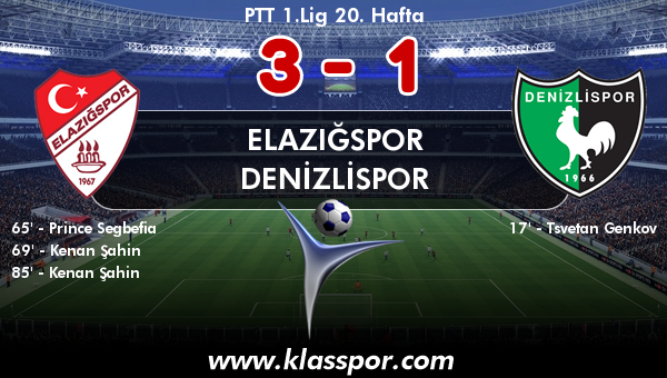 Elazığspor 3 - Denizlispor 1