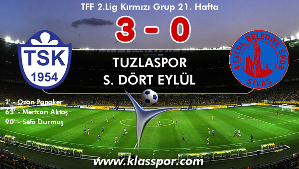 Tuzlaspor 3 - S. Dört Eylül 0