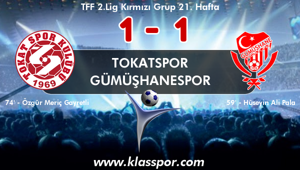 Tokatspor 1 - Gümüşhanespor 1