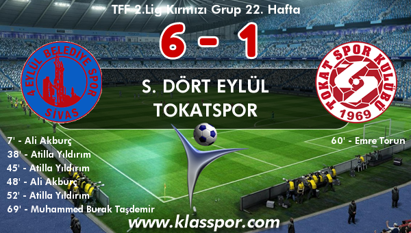 S. Dört Eylül 6 - Tokatspor 1