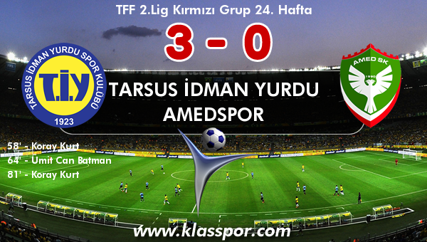Tarsus İdman Yurdu 3 - Amedspor 0