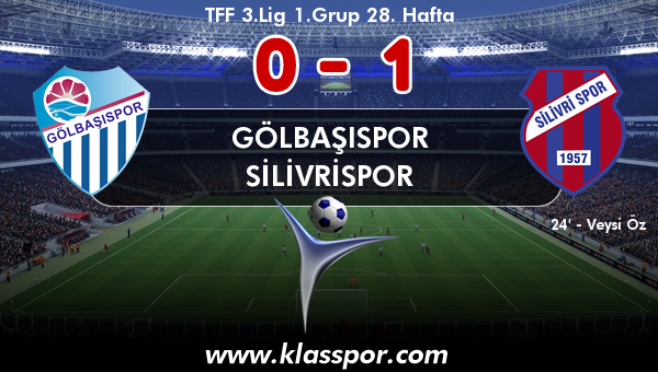 Gölbaşıspor 0 - Silivrispor 1