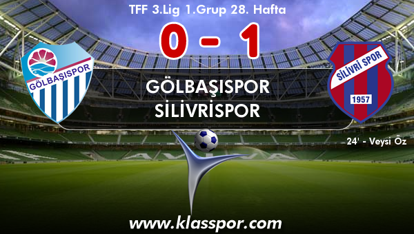 Gölbaşıspor 0 - Silivrispor 1