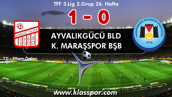 Ayvalıkgücü Bld 1 - K. Maraşspor BŞB 0