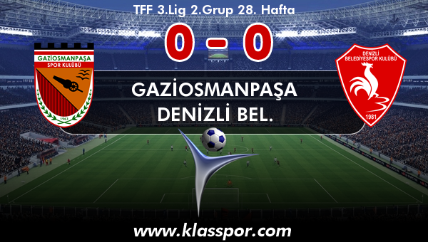 Gaziosmanpaşa 0 - Denizli Bel. 0