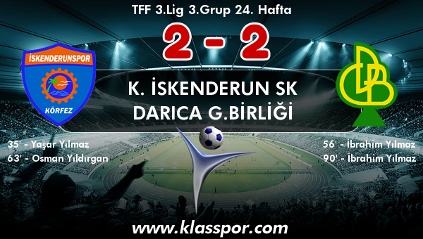 K. İskenderun SK 2 - Darıca G.Birliği 2