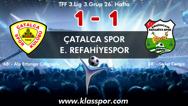 Çatalca Spor 1 - E. Refahiyespor 1