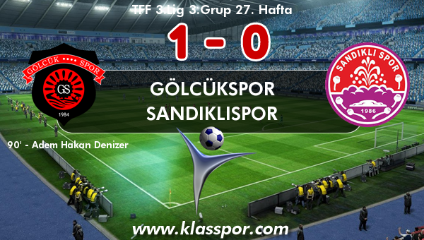 Gölcükspor 1 - Sandıklıspor 0