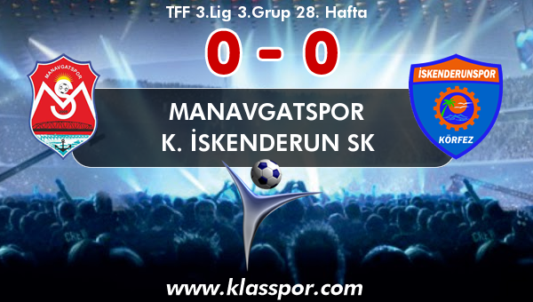 Manavgatspor 0 - K. İskenderun SK 0