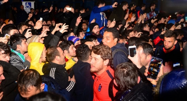 Trabzonspor'a coşkulu karşılama
