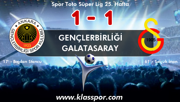 Gençlerbirliği 1 - Galatasaray 1