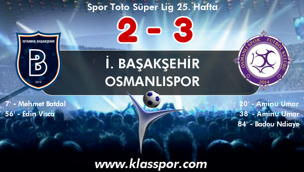 İ. Başakşehir 2 - Osmanlıspor 3