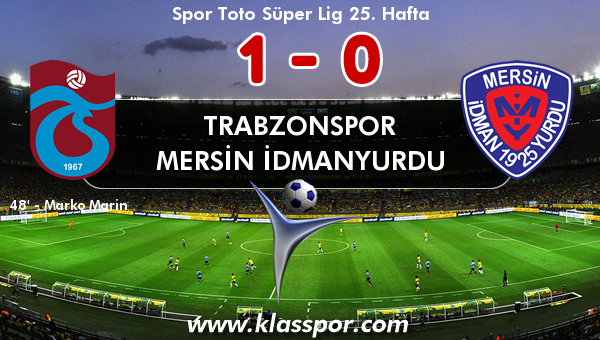 Trabzonspor 1 - Mersin İdmanyurdu 0