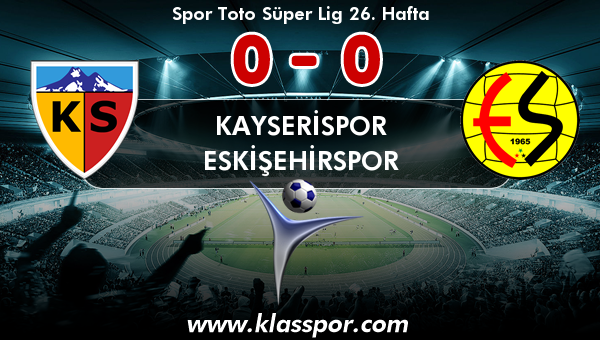Kayserispor 0 - Eskişehirspor 0