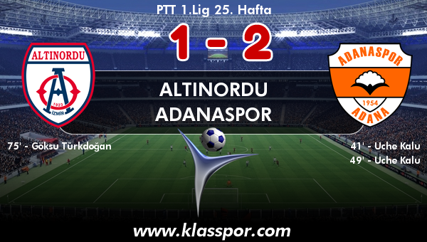 Altınordu 1 - Adanaspor 2