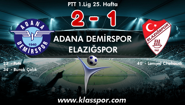 Adana Demirspor 2 - Elazığspor 1
