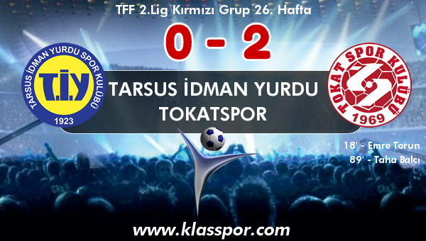 Tarsus İdman Yurdu 0 - Tokatspor 2