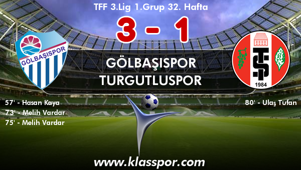 Gölbaşıspor 3 - Turgutluspor 1