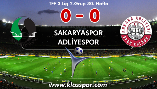 Sakaryaspor 0 - Adliyespor 0