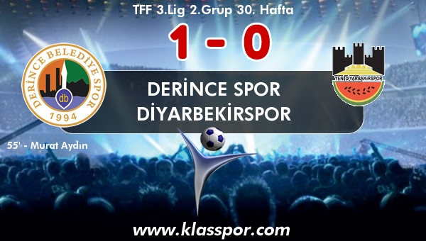 Derince Spor 1 - Diyarbekirspor 0