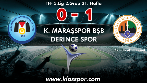 K. Maraşspor BŞB 0 - Derince Spor 1