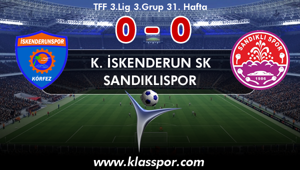 K. İskenderun SK 0 - Sandıklıspor 0