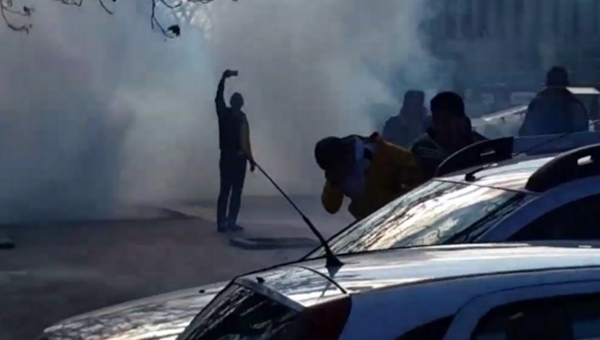 Ankaragücü taraftarından yumurtalı protesto...
