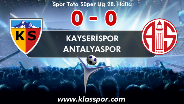 Kayserispor 0 - Antalyaspor 0