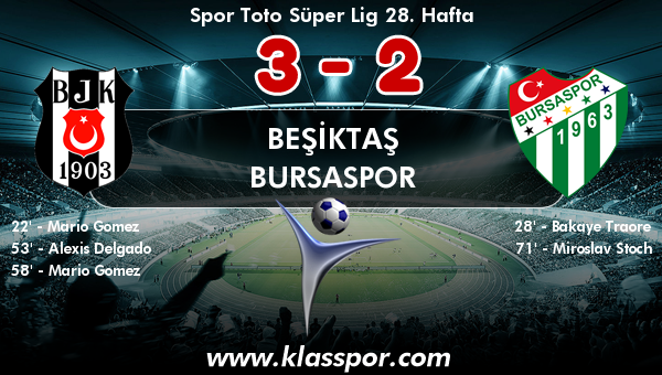 Beşiktaş 3 - Bursaspor 2