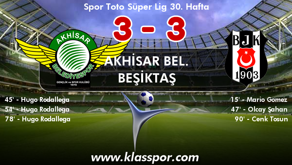 Akhisar Bel. 3 - Beşiktaş 3