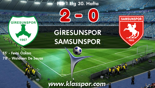 Giresunspor 2 - Samsunspor 0