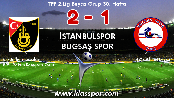 İstanbulspor 2 - Bugsaş Spor 1