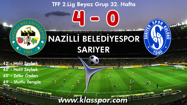 Nazilli Belediyespor 4 - Sarıyer 0