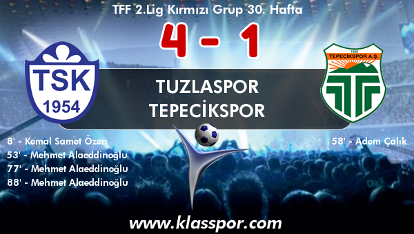 Tuzlaspor 4 - Tepecikspor 1