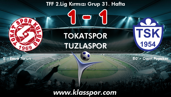 Tokatspor 1 - Tuzlaspor 1