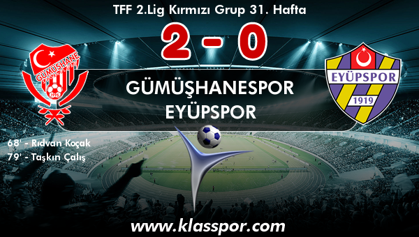 Gümüşhanespor 2 - Eyüpspor 0