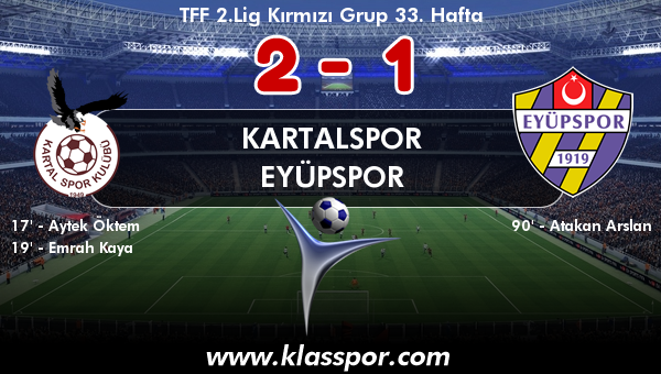 Kartalspor 2 - Eyüpspor 1