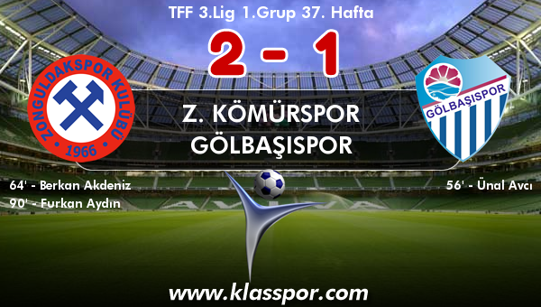 Z. Kömürspor 2 - Gölbaşıspor 1