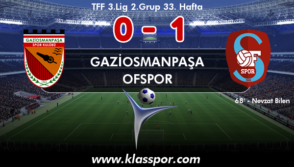 Gaziosmanpaşa 0 - Ofspor 1