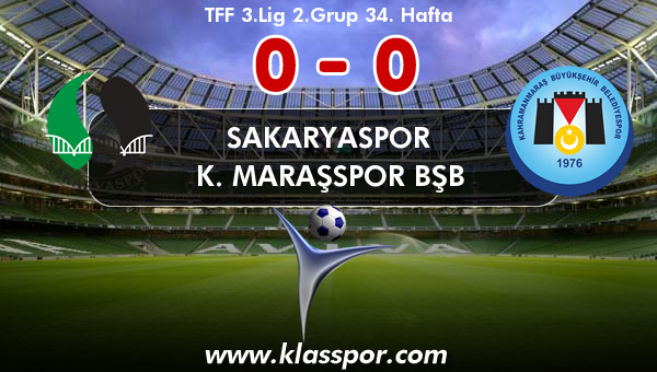 Sakaryaspor 0 - K. Maraşspor BŞB 0