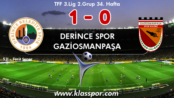 Derince Spor 1 - Gaziosmanpaşa 0