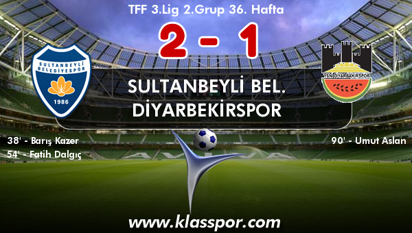 Sultanbeyli Bel. 2 - Diyarbekirspor 1